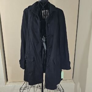 BB Dakota Elegant Black Trench Coat